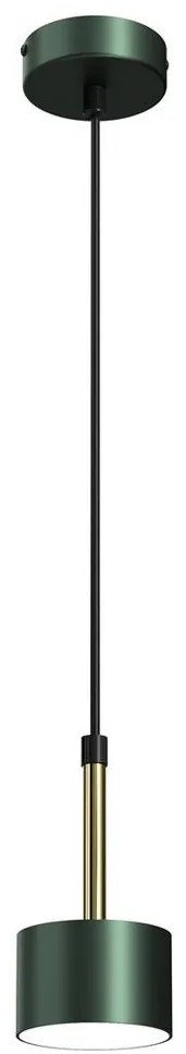 Csillár zsinóron ARENA 1xGX53/11W/230V zöld/arany