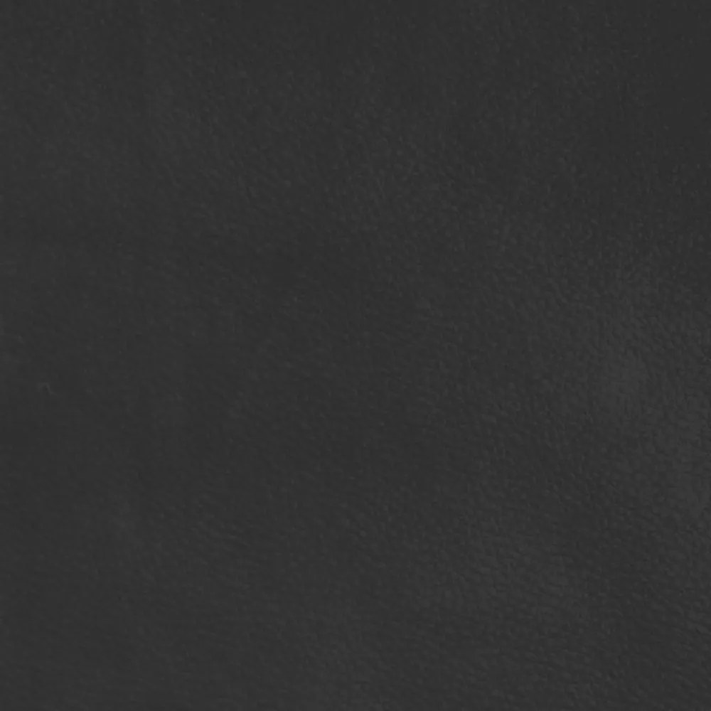 fekete műbőr pad 107 x 80 x 81 cm