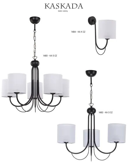 Jupiter 1483 - Csillár láncon KASKADA 5xE27/60W/230V