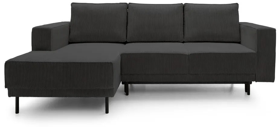 Sarokkanapé Rodriguez mini (B) (sötétszürke + fekete). 1099135