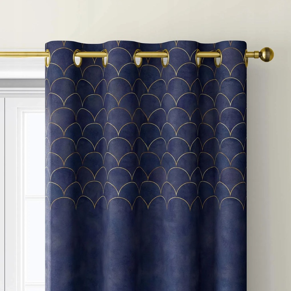 Velvet Függöny Átvezetőkkel_arany MINTÁS_145 x 160