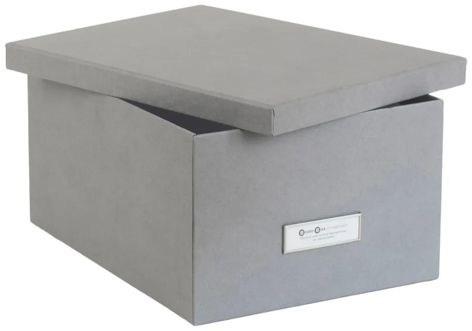 Inge 3 db-os szürke tárolódoboz szett - Bigso Box of Sweden