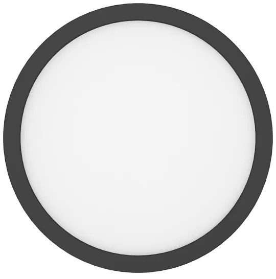 LED mennyezeti lámpa EVORA LED/24W/230V 3000/4000/6000K átm. 30 cm fekete