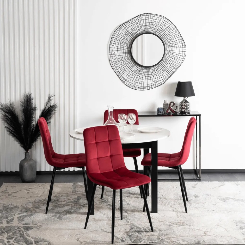 Bordó Bársony Étkezőszék. PERU