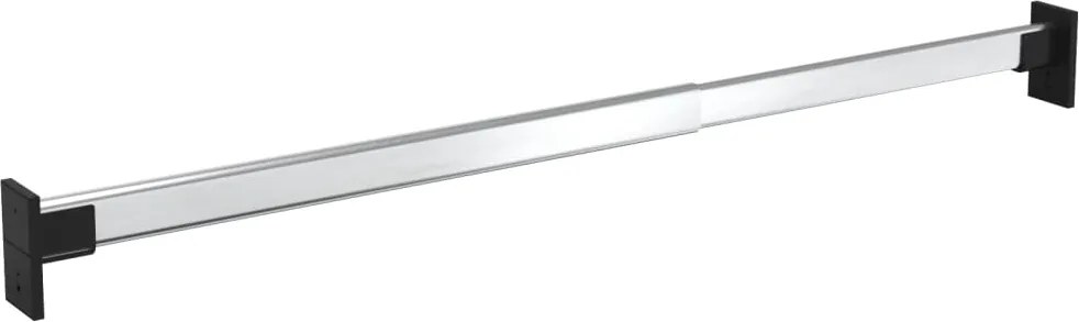 vidaXL 2 db ezüst teleszkópos gardróbsín 58-100 cm