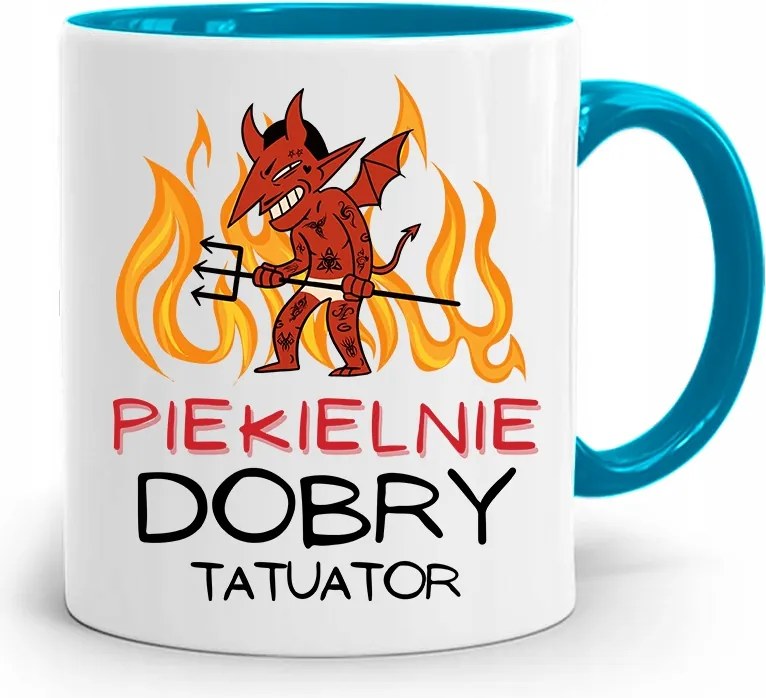 Tetoválóknak Tetováló Bögre Kék Ajándék fényképes nyomtatással