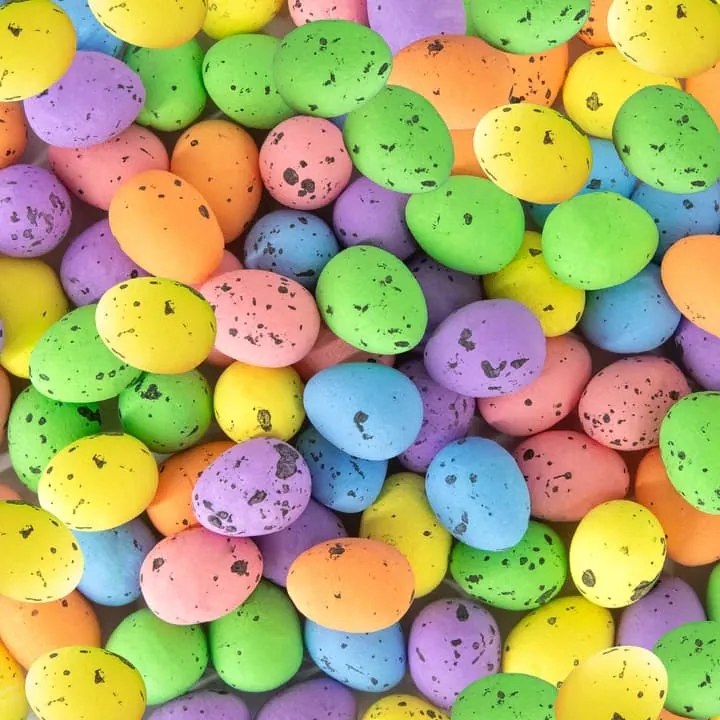 Dekoratív húsvéti mini hungarocell tojások, színes húsvét