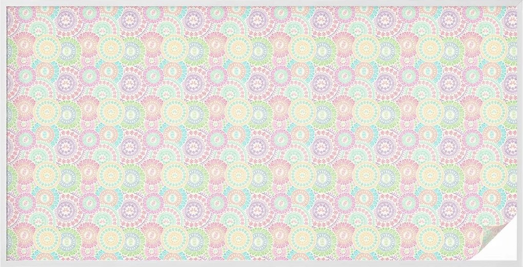 Öntapadós Ablakfólia Adatvédelem Színes mandalák 200x100