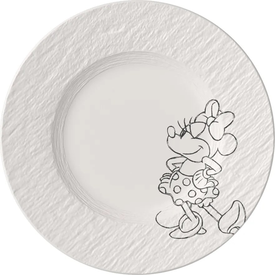Villeroy & Boch reggeliző tányér Manufacture Rock blanc - Mickey egér