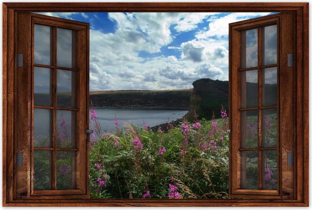 Poszterek 90x60 Lila virágok