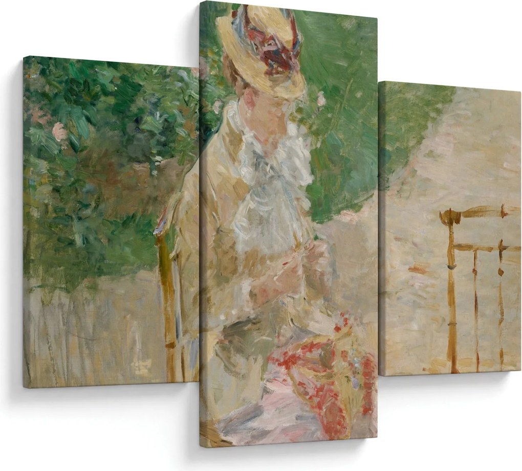 Kép - Berthe Morisot, Young Woman Knitting, reprodukciók (90x60 cm)