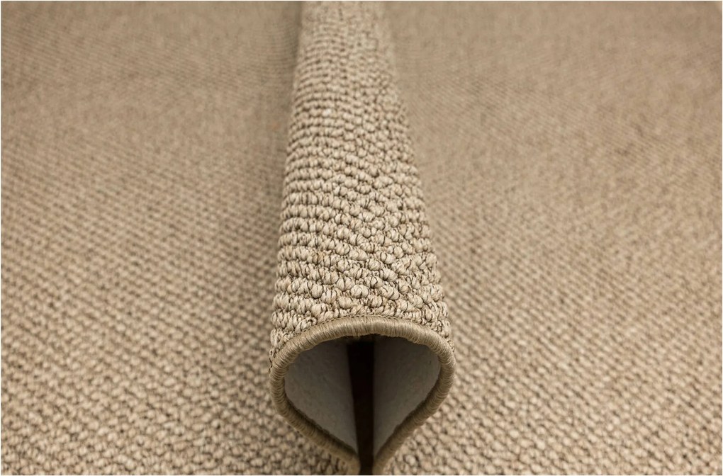 Hurkapálca Szőnyeg Vastag Szövésű Bézs Barna Filc Cheddar Nappali 100x150 cm