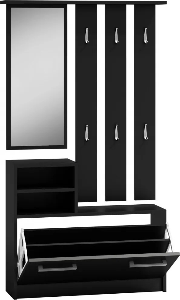 GAR előszobafal, fekete