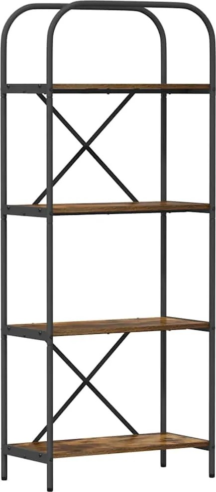 vidaXL Könyvespolc Füstölt tölgy 60 x 30 x 146 cm Faanyag
