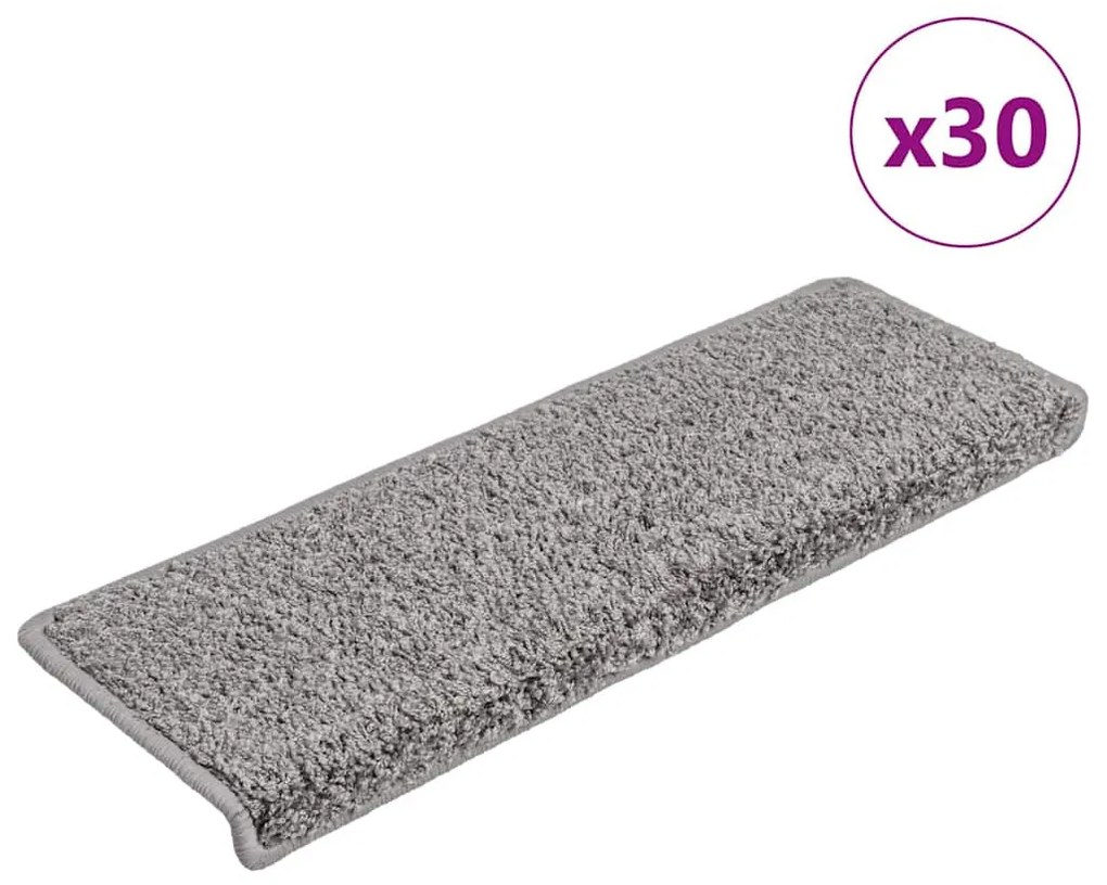 30 db szürke lépcsőszőnyeg 65 x 21 x 4 cm