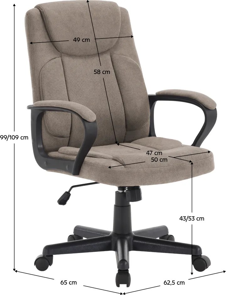 Irodai szék, barna, ULGER