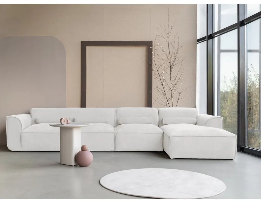 Fehér sarokkanapé (jobb oldali) Flex Felix – Miuform