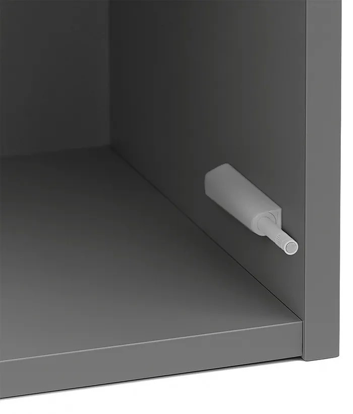 Boxie 1 ajtós fali szekrény 80x40x37 cm antracit