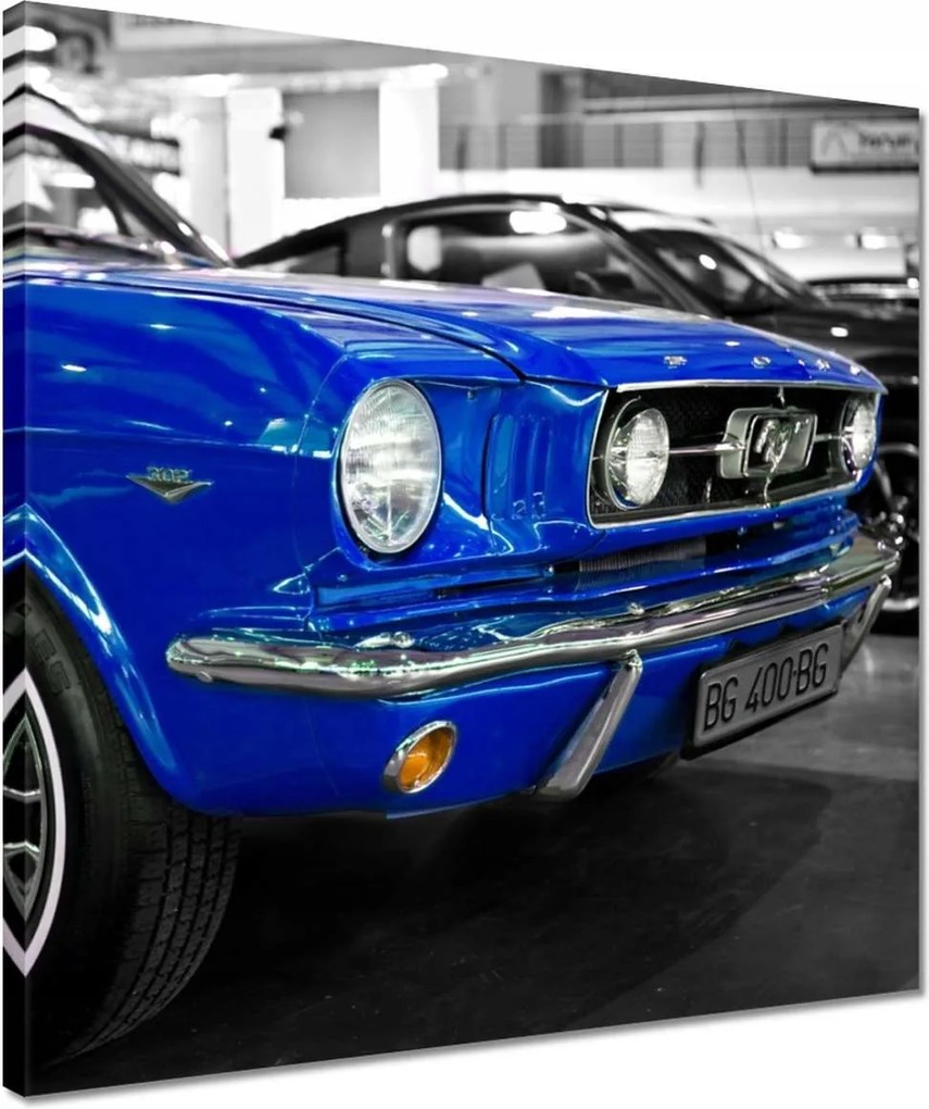 Vászonkép 40x40 Kék Ford Mustang