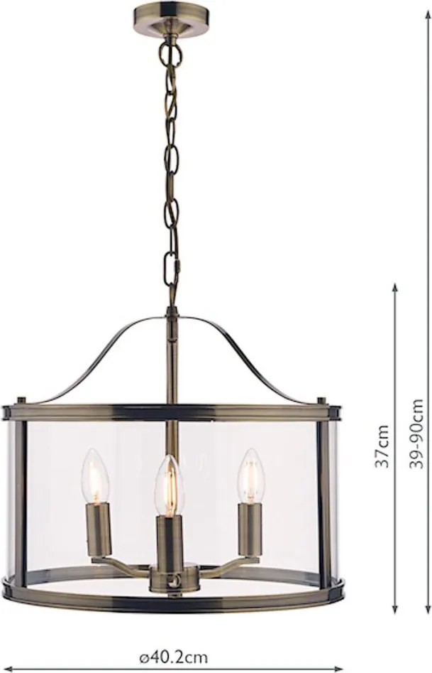 Laura Ashley Harrington 3734640-Q Csillár 3x40W/E14 IP20