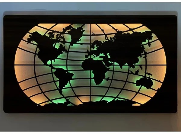 Li-Go 4709/DUB2 - LED RGBW fali dekorációs lámpa LED/24W/230V 125x74 cm tölgy + távirányító