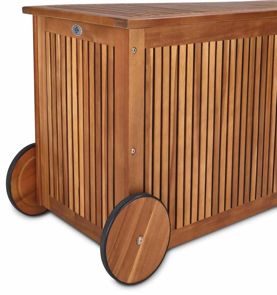 Deuba Fa tárolódoboz 350 l - akác