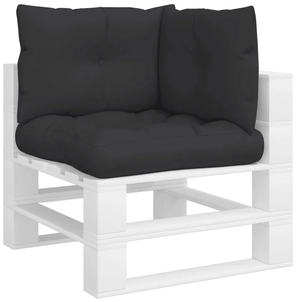 3 db fekete szövet raklappárna