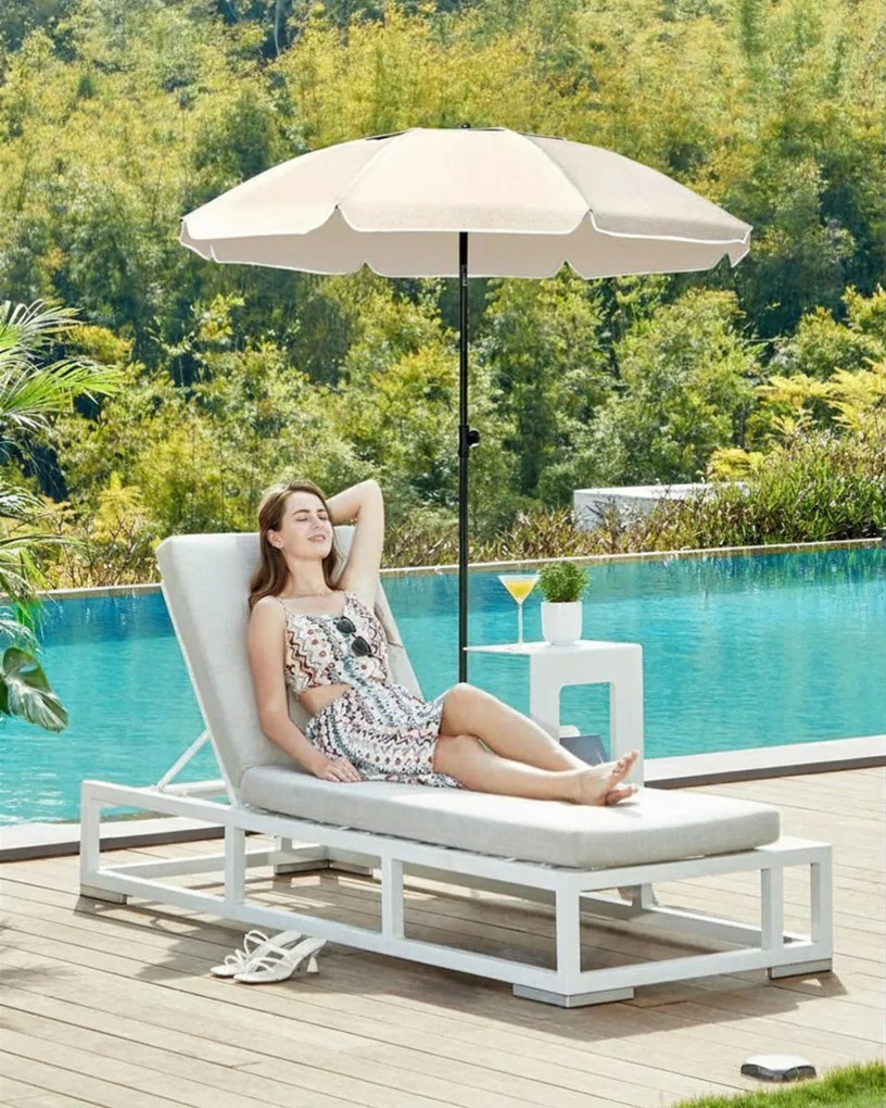 SOLARA napernyő, Ø200cm, bézs SongmicsHome