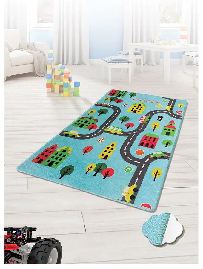 Road csúszásgátlós gyerekszőnyeg, 140 x 190 cm Conceptum Hypnose