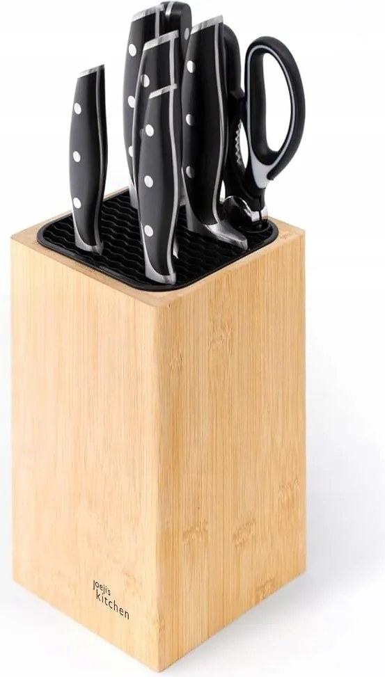 Bambusz késtartó blokk, univerzális bambusz késtartó állvány