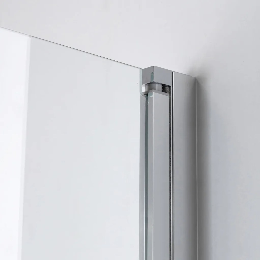 Stuxi Bari 70x100 aszimmetrikus nyílóajtós zuhanykabin 6 mm vízlepergető biztonsági üveggel, króm