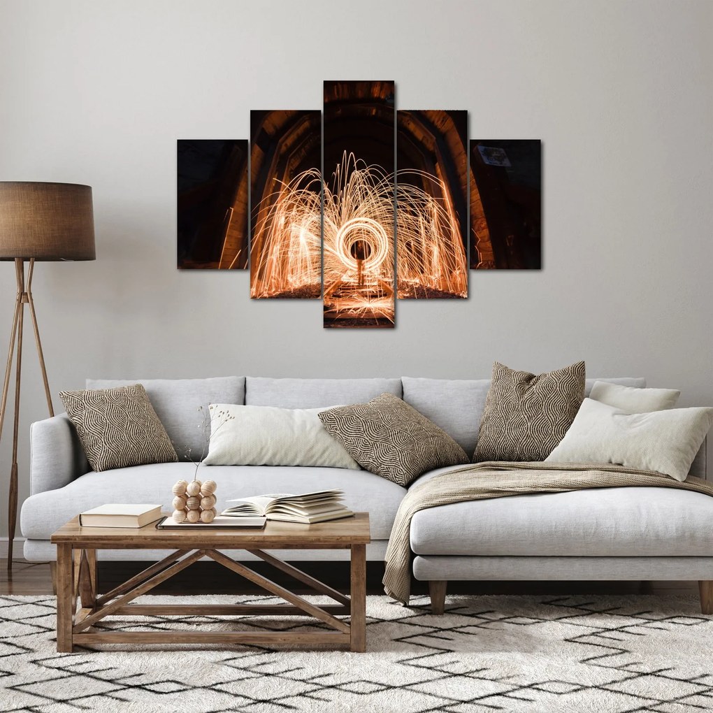 Kép - Fényes show a síneken (150x105 cm)