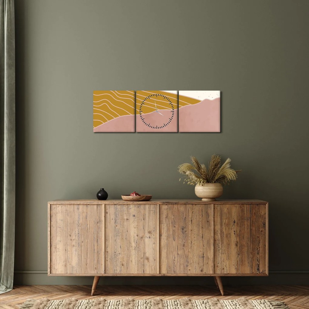 Kép - Napkelte (órával) (90x30 cm)