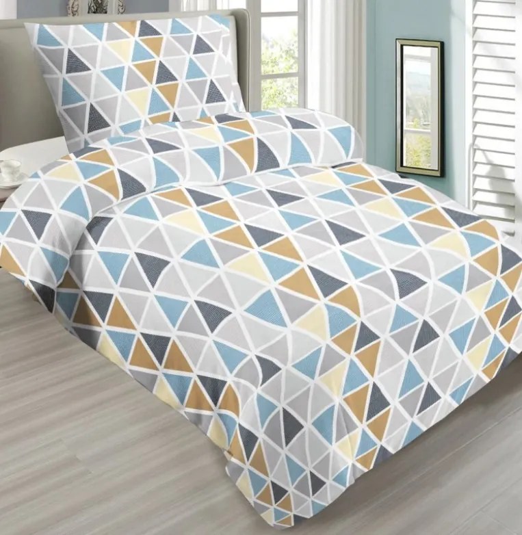 Triangel mikroplüss ágyneműhuzat 200x140cm+90x70cm TiaHome