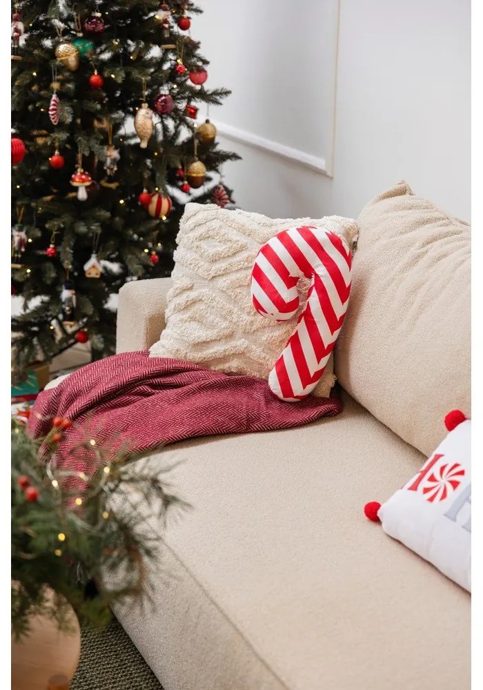 Karácsonyi mintás díszpárna 50x30 cm Candy Cane – Catherine Lansfield