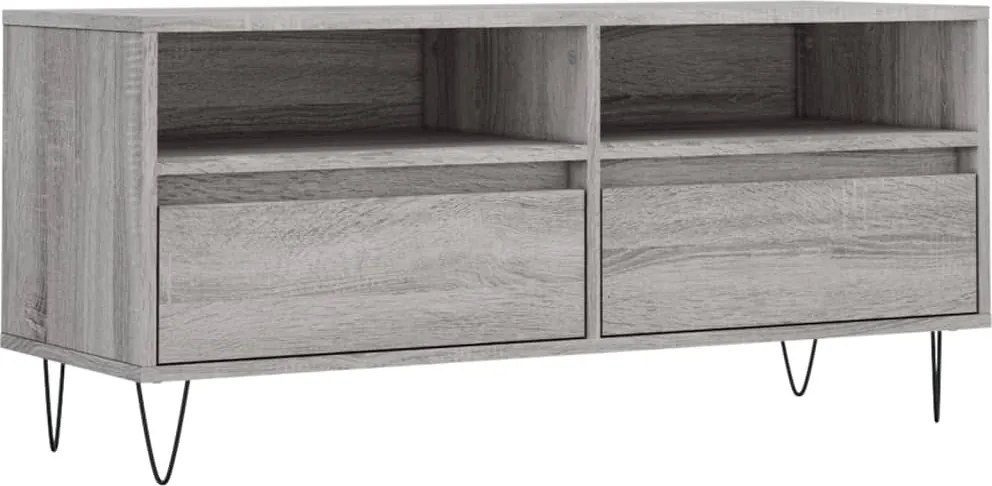 vidaXL szürke sonoma színű szerelt fa TV-szekrény 100x34,5x44,5 cm