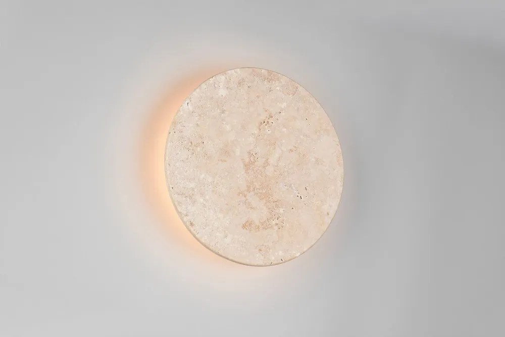 Matt fehér kő LED dimmelhető fali lámpa Bobbin – Trio Select
