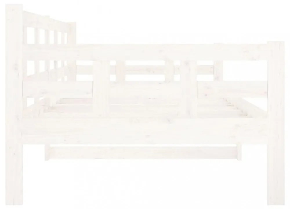 fehér tömör fenyőfa kanapéágy 90 x 200 cm
