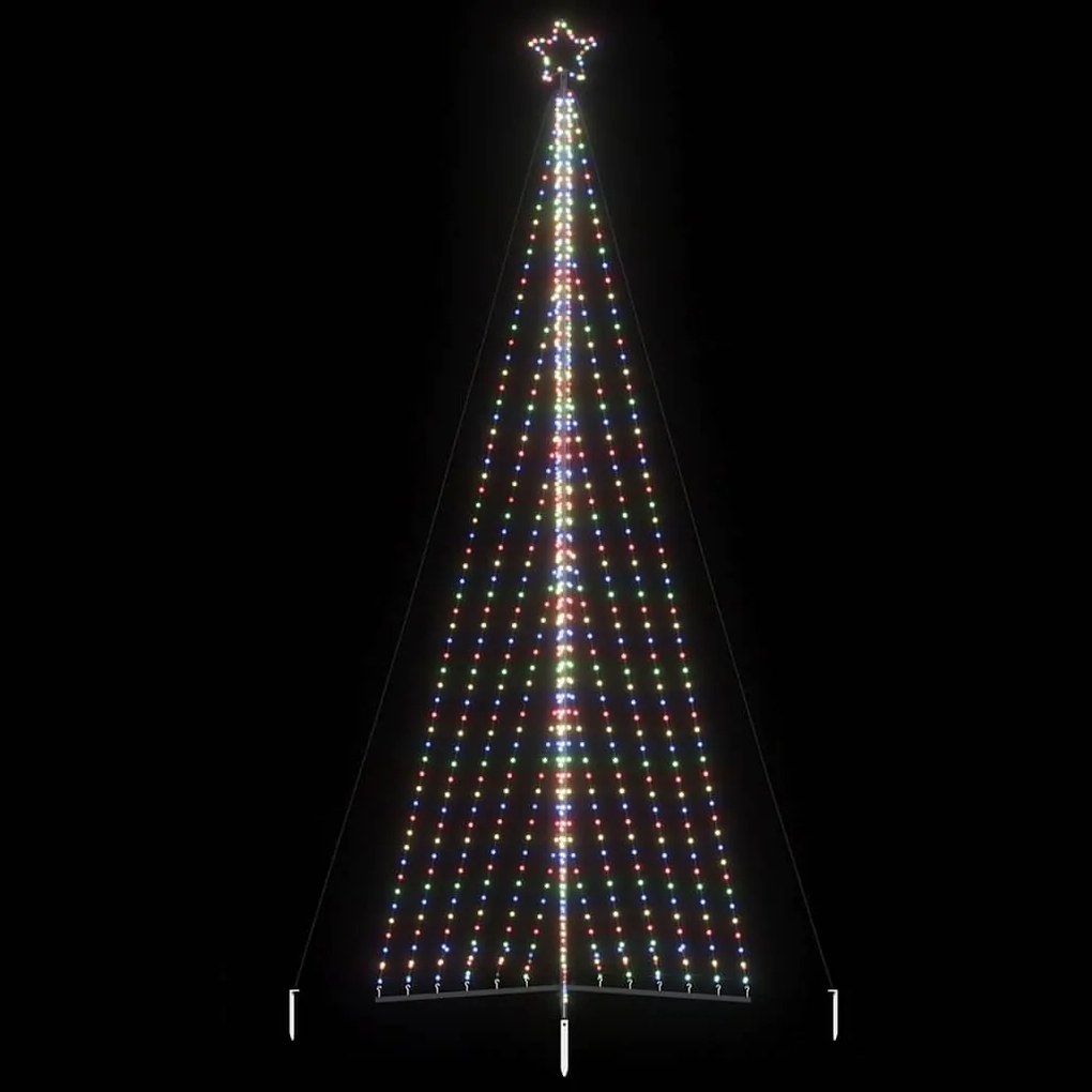 színes LED karácsonyfa 789 LED 476 cm