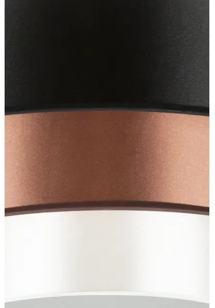 Duolla - LED Mennyezeti lámpa LUNETA LED/26W/230V átm. 60 cm 4000K fekete/réz