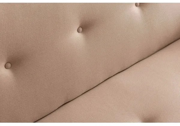 Kétszemélyes kanapé NARA krémszínű/bézs