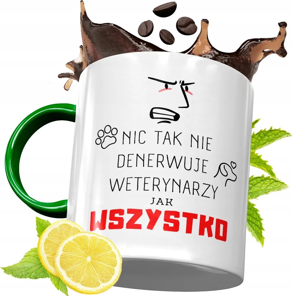 Zöld Bögre Állatorvosnak Születésnapi Ajándék fényképes nyomtatással