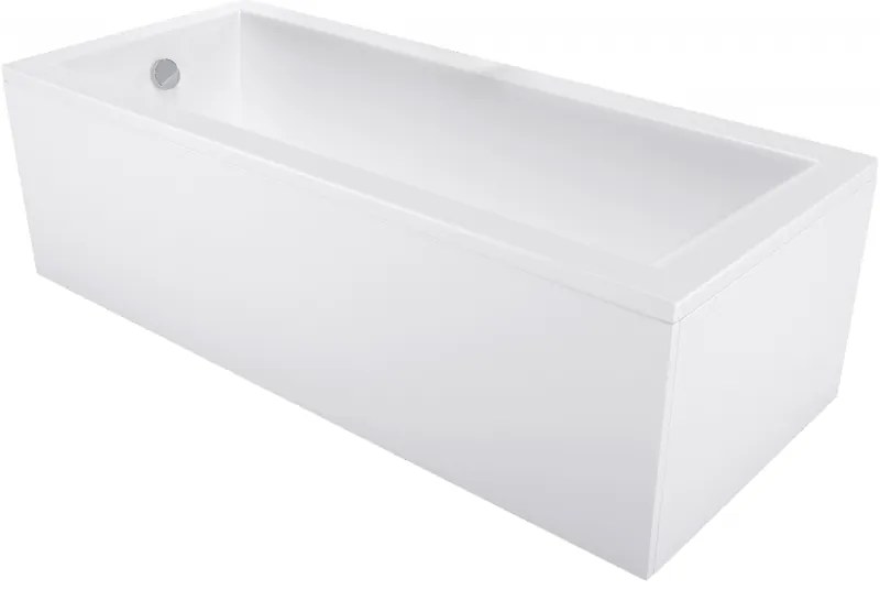 Mexen Cubik téglalap alakú kád 170 x 80 cm burkolattal, fehér - 55031708000X