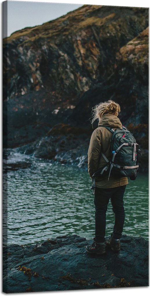 Vászonkép Hegyek Hegymászás Természet Sziklák Természet 40x80