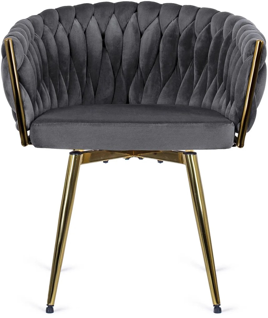 Elegáns Forgó Étkezőszék Szürke Színben. RUBI