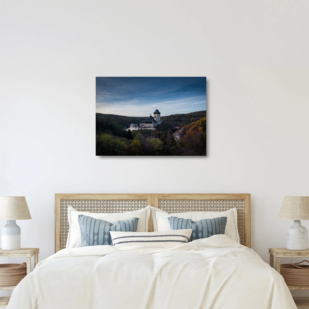 Karlstejn képe (üvegen) (70x50 cm)