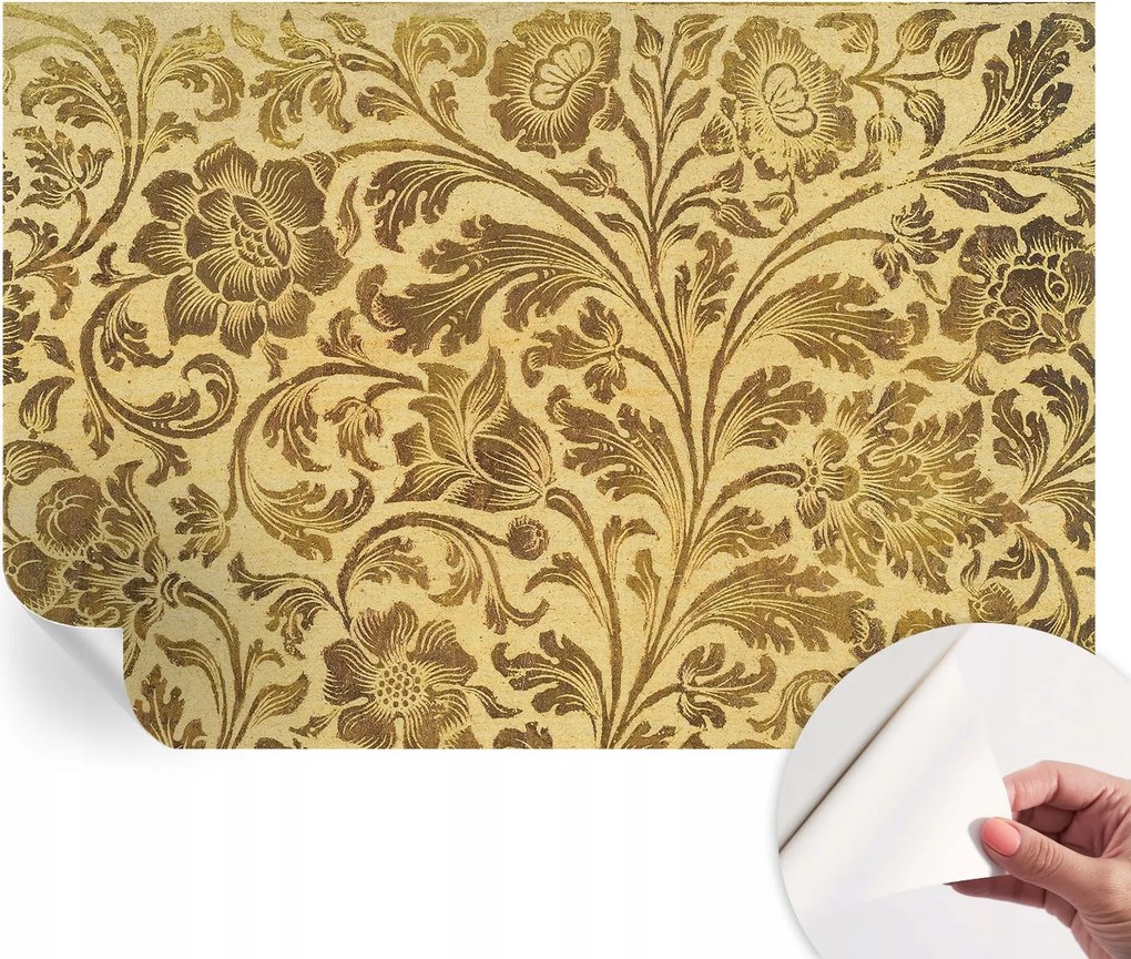 Öntapadós tapéta Divatos 3D fali ragasztóval Virágos minta 152x104 cm