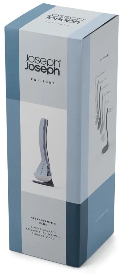 Nest Utensils Plus 5 db-os kék konyhai eszköz szett állvánnyal - Joseph Joseph
