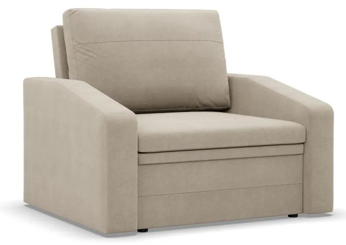 Vertico fekvőfotel, 80 cm széles, fonott, bézs