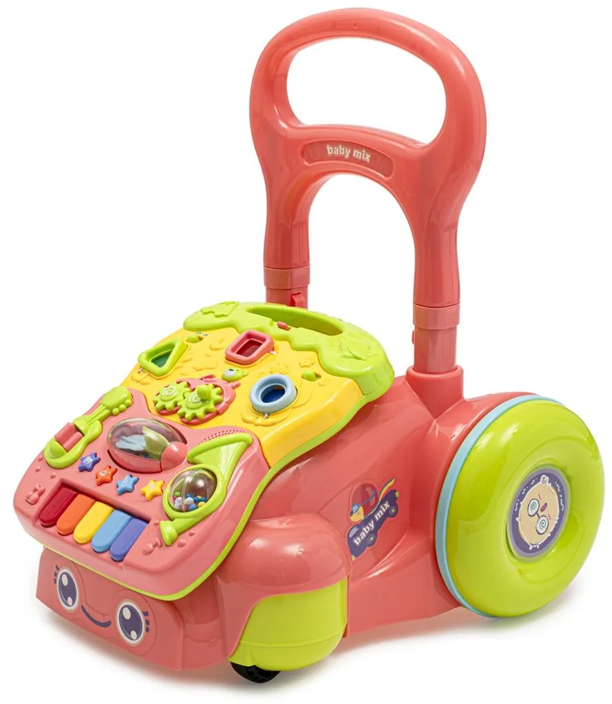 Gyermek zenélő fejlesztő járássegítő Baby Mix rózsaszín